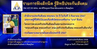 สำนักงานประกันสังคมครบรอบ 34 ปี ในวันที่ 3 กันยายน 2567